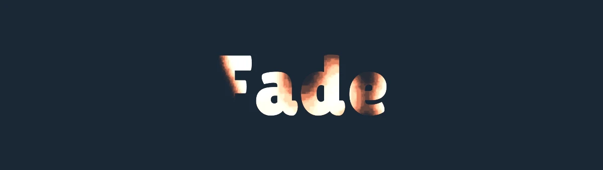 Letters dissolving through a noise pattern with a glowing orange edge