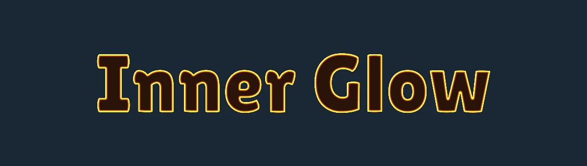 Dark letters glowing orange from their edges inward