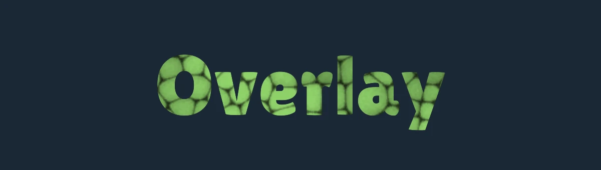 Green letters with a scales texture laid over them