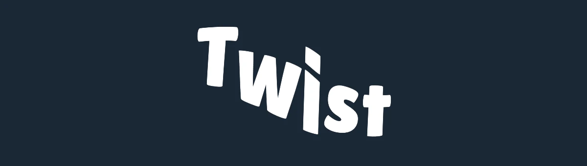Letters swirled around the middle of the text